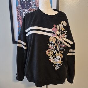 Free People Buti Logo Graphic Women's Sweatshirt XL Pockets